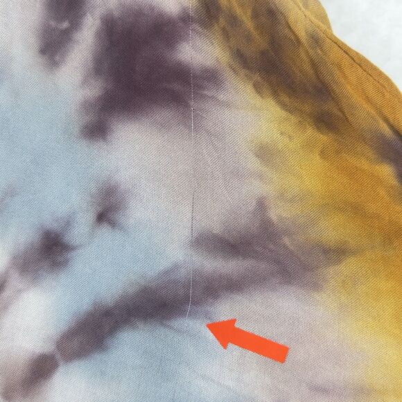 Young Fabulous & Broke Luelle Maxi Dress Sz S Tie Dye Starburst Wrap Asym Beachy - Picture 12 of 16